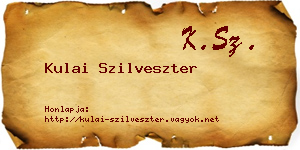Kulai Szilveszter névjegykártya